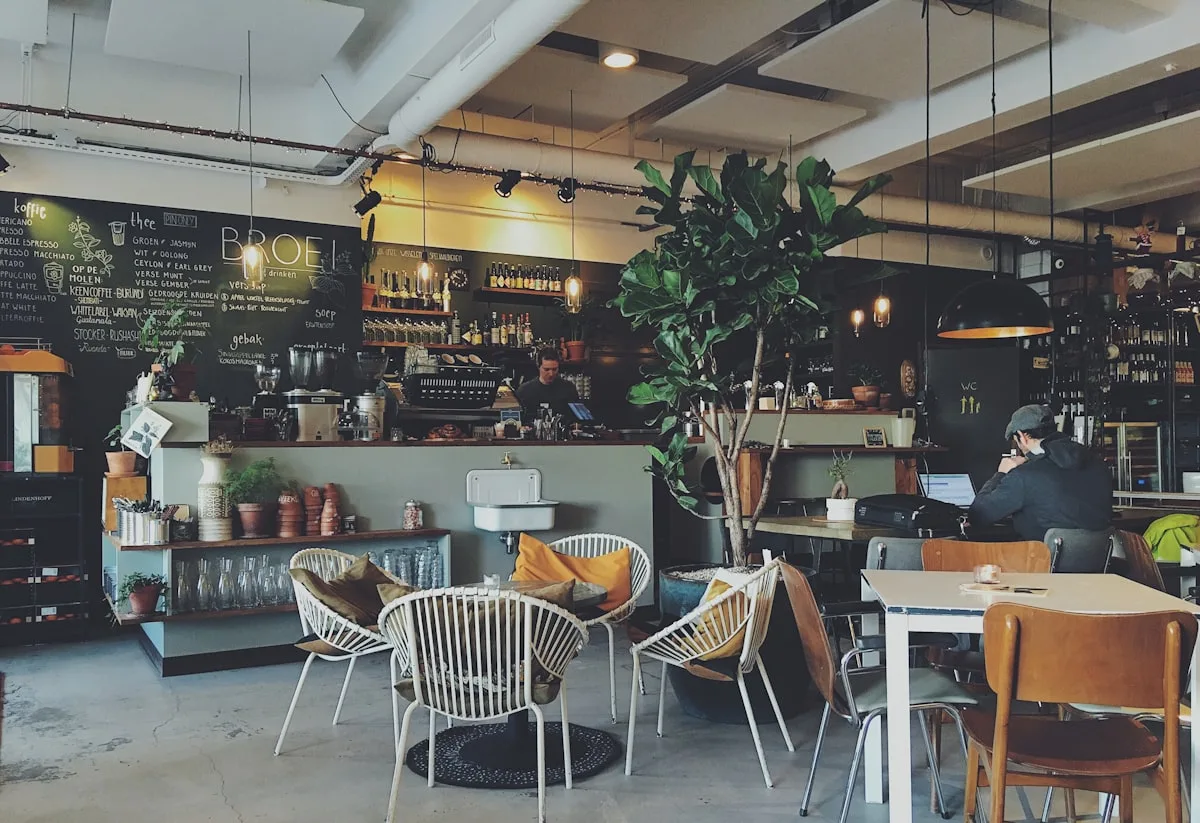 Interno di un bar caffetteria